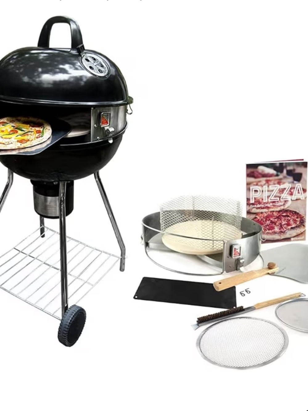 Pizza Que Deluxe Pizza Oven for Kettle Grills